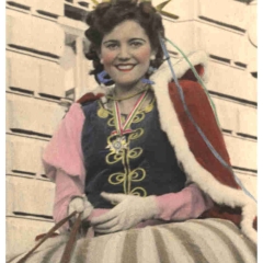 Umzug Fasnachtssonntag: Schneckenprinzessin Gerda Kabusreuther.
