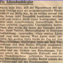 Schmutziger Donnerstag: Pressebericht vom Südkurier.