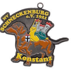 Schneckenbürgler Dackelorden in Silber. Er wurde 2019 für besondere Verdienste eingeführt.