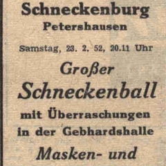 Das Programm der Schneckenburg.