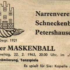 Großer Maskenball im Schützen.