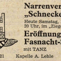 Fasnachtseröffnung im Ziegelhof.