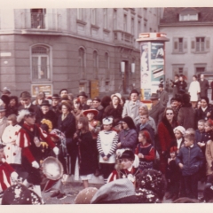 Die Schneckenburg während dem Umzug in der Stadt.