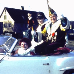 Schmutziger Donnerstag: Präsident Konti I. mit der letzten Schneckenprinzessin Karin Haller.