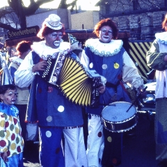 Schmutziger Donnerstag: Die Clowngruppe auf dem Gottmannplatz.