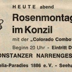 Rosenmontagsball im Konzil.