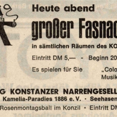 Großer Fasnachtsball im Konzil.