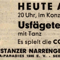 Die Vereinigung veranstaltete eine gemeinsame "Usfägete" im Konzil.