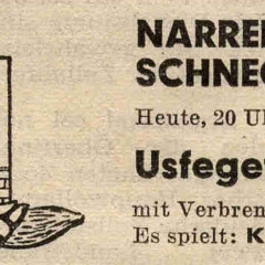 Zur gleichen Zeit fand auch die Schneckenburg-"Usfägete" im Ziegelhof statt.