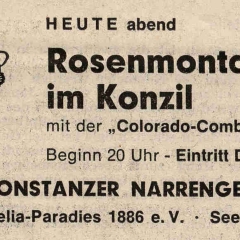 Rosenmontagsball im Konzil.