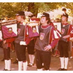 Beim Pfarrfest von der Bruder-Klaus-Gemeinde am 21. Juni war der Fanfarenzug auch vertreten.