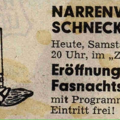 Eröffnung der neuen Fasnachtssaison im Ziegelhof.