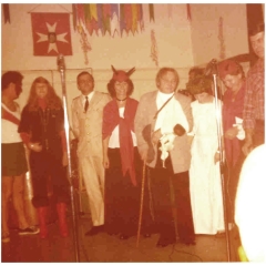 Eröffnung der neuen Fasnachtssaison im Ziegelhof: Die Gesangsnummer der Schneckenburg.