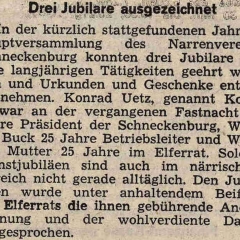 Eröffnung der neuen Fasnachtssaison: Drei Jubilare ausgezeichnet.