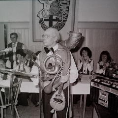 Fasnachtseröffnung im Ziegelhof: Ewald Volz als Musikus