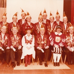 60 Jahre Schneckenburg: Der Jubiläums-Elferrat um Präsident Konti I..