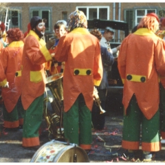 Am Rosenmontag besuchte die Clowngruppe traditionell den Hindenburgblock.
