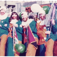 Umzug am Fasnachtssonntag: Der Fanfarenzug macht Stimmung.