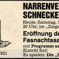 Fasnachtseröffnung im Ziegelhof: Südkurier-Anzeige.