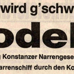 Narrenkonzerte im Konzil: Südkurier-Bericht.