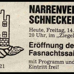 11.11. der Schneckenburg: Südkurier-Anzeige