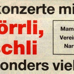 Narrenkonzerte im Konzil: Zeitungsartikel.