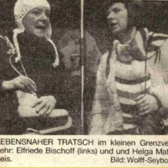 Narrenkonzerte im Konzil: Trasch ohne Grenzen. Mit Elli Bischoff und Helga Matheis.