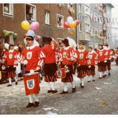 Umzug in Konstanz: Fanfarenzug in der Markgrafenstrasse.