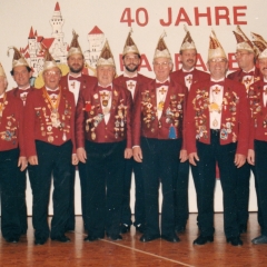70 Jahre Schneckenburg: Der Jubiläums-Elferrat von 1991.
