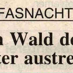 Schneeschreckerwachen: Zeitungsartikel.