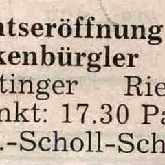 Schneeschreckerwachen: Zeitungsartikel.