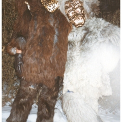 Der Schneeschreck beim Umzug in Dornstadt.