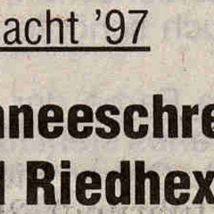 Schneeschreckerwachen mit den Riedhexen.