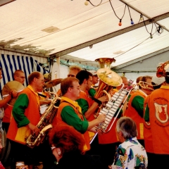 Die Clowngruppe spielte beim Sommerfest in der Gartenanlage Stromeyerdorf.