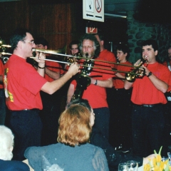 Die Clowngruppe spielte beim 50 Geburtstag von Günter Uetz.