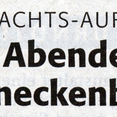 11.11. in der Linde: Zeitungsartikel.