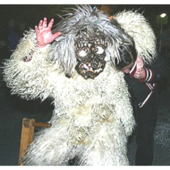 Der Schneeschreck beim Nachtumzug in Steißlingen.