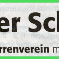 Der Schneckenbürgler Räuber wurde gegründet: Zeitungsüberschrift.