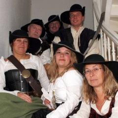 Der Schneckenbürgler Räuber wurde gegründet: Das erste Gremium mit Karin und Armin Ott, Julia Egenhofer, Dagmar Hohensteiner, Ferdi Nübel und Norbert Fiedler.
