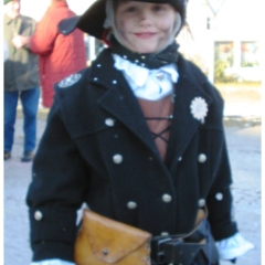 Umzug auf der Reichenau: Auch der Räuber war zu seinem 1. Umzug dabei.