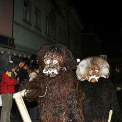 Butzenlauf: Der Schneeschreck beim Umzug.