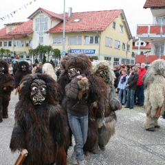 Der Schneeschreck beim Umzug in Althütte.