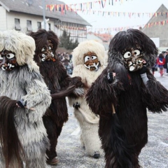 Sonntag-Umzug in Markelfingen: Der Schneeschreck beim Umzug.