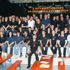 Männerballett-Treffen vom Schbeeschreck: Die Helfer-Mannschaft vom Abend.