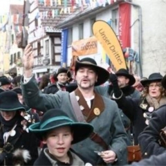 Sonntags-Umzug in Allensbach: Danach folgte der Räuber.