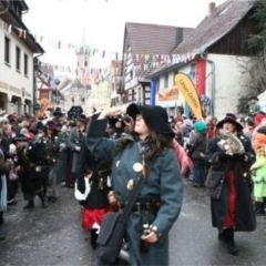 Sonntags-Umzug in Allensbach: Danach folgte der Räuber.