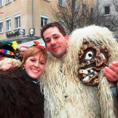 Schmutziger Donnerstag: Der Schneeschreck, einmal ohne Maske.