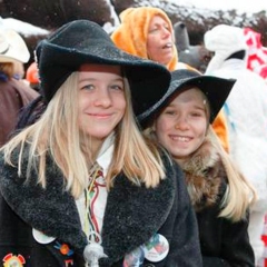 Schmutziger Donnerstag: Die beiden Räuber waren schon da.