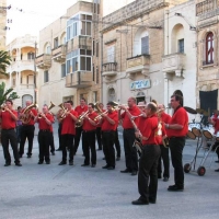 Die Clowngruppe auf der Insel Gozo: Am nächsten Tag gab es verschiedene Platzkonzerte.