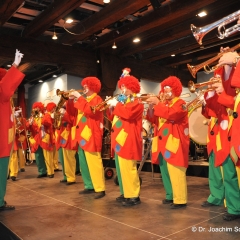 Frühschoppen Konzil: Die Clowngruppe der Schneckenburg .